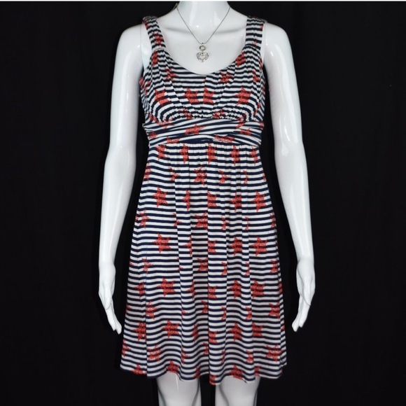1x 14/16 Style & Co Red White Blue Sleeveless Dress - Picture 1 of 4